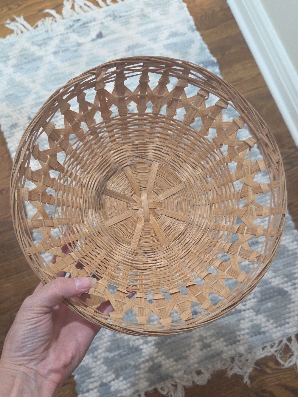 Woven Decorative Basket - Natural Brown Home Accent